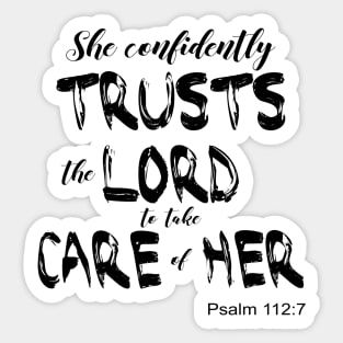 Psalm 112 7 Sticker